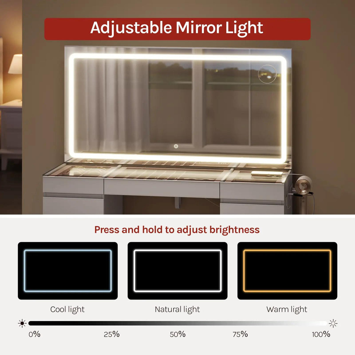 Tocador Lumi con LED
